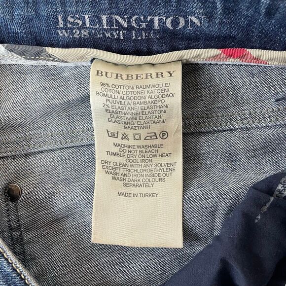 Burberry Brit Islington Low Rise Crop Boot Cut Jeans (altered length) Size 28 - Picture 11 of 12
